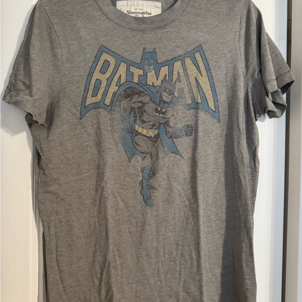 Abercrombie & Fitch Gray V-Neck T-Shirt